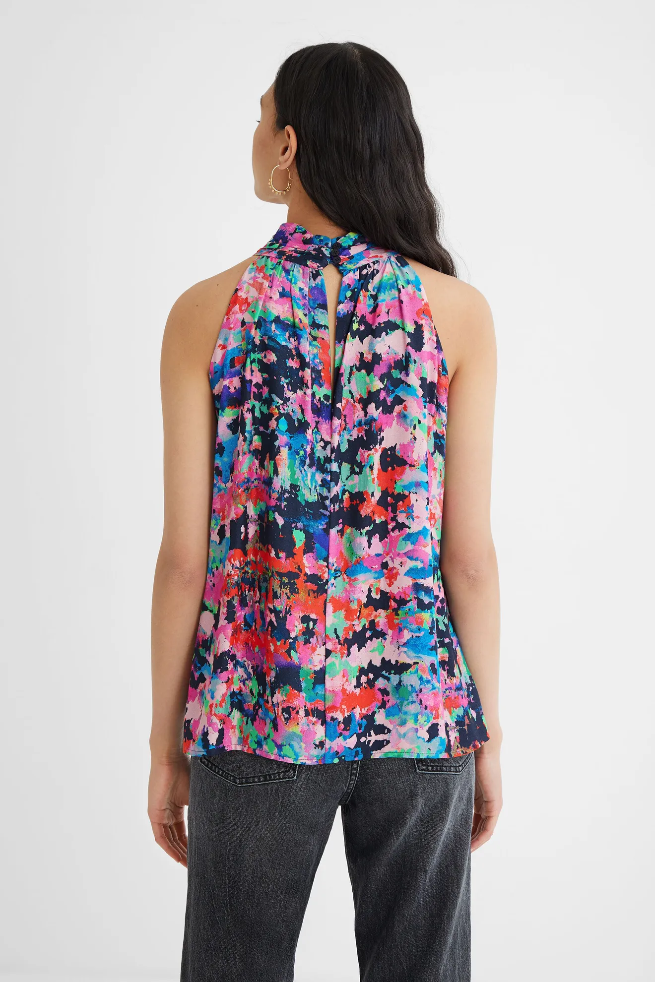 Blusa cuello halter - Imagen 3