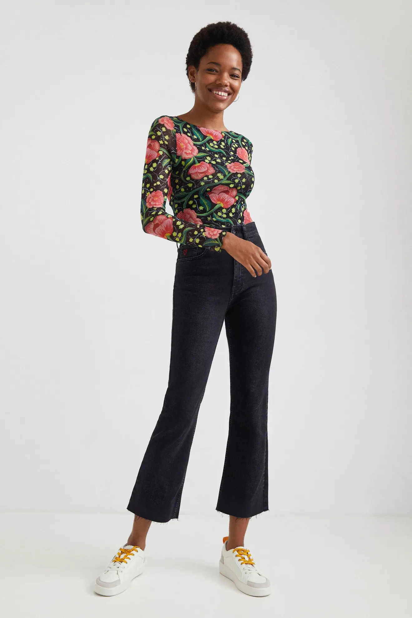 Camiseta slim floral - Imagen 5