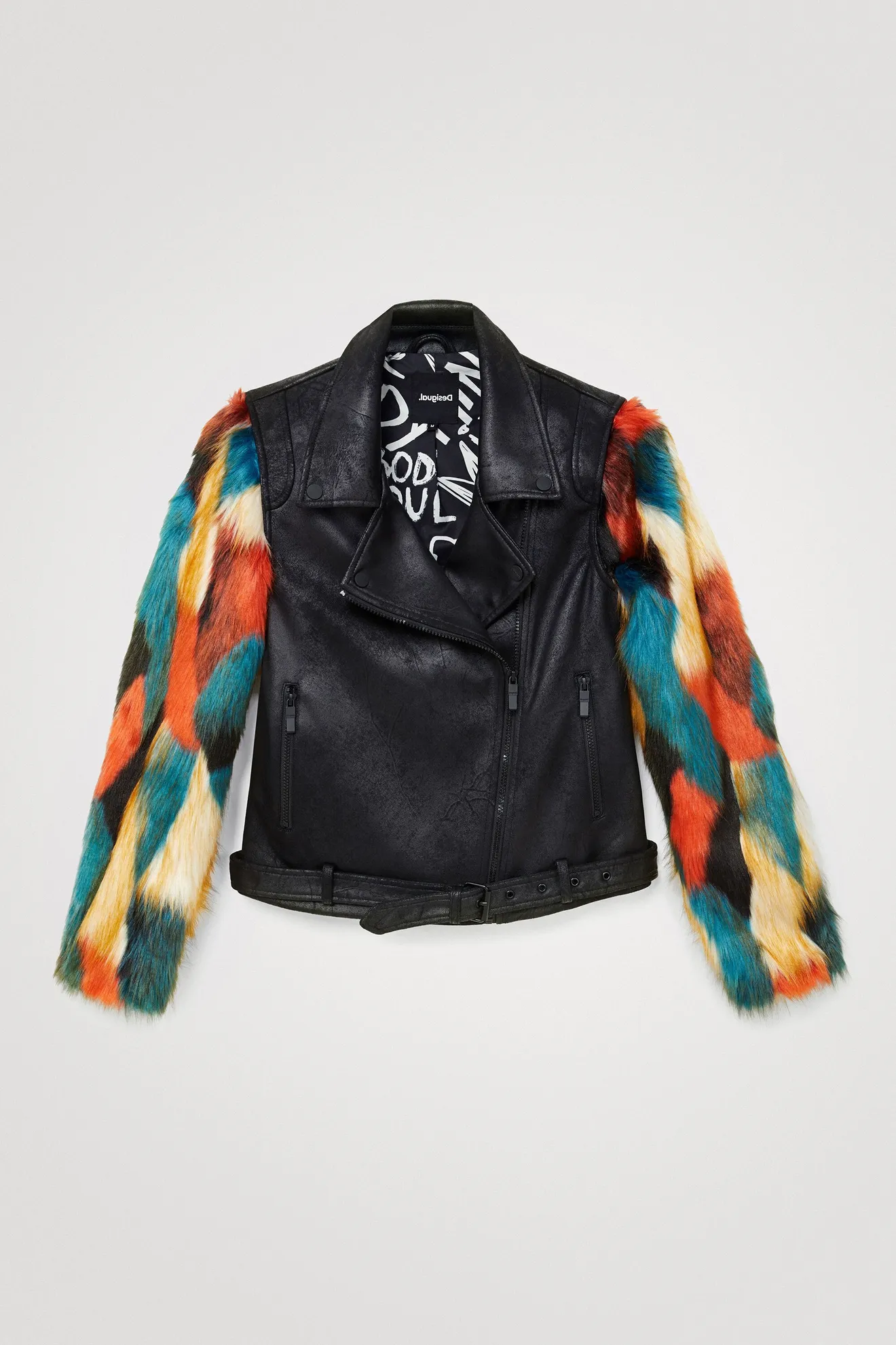 Cazadora biker peluche - Imagen 6