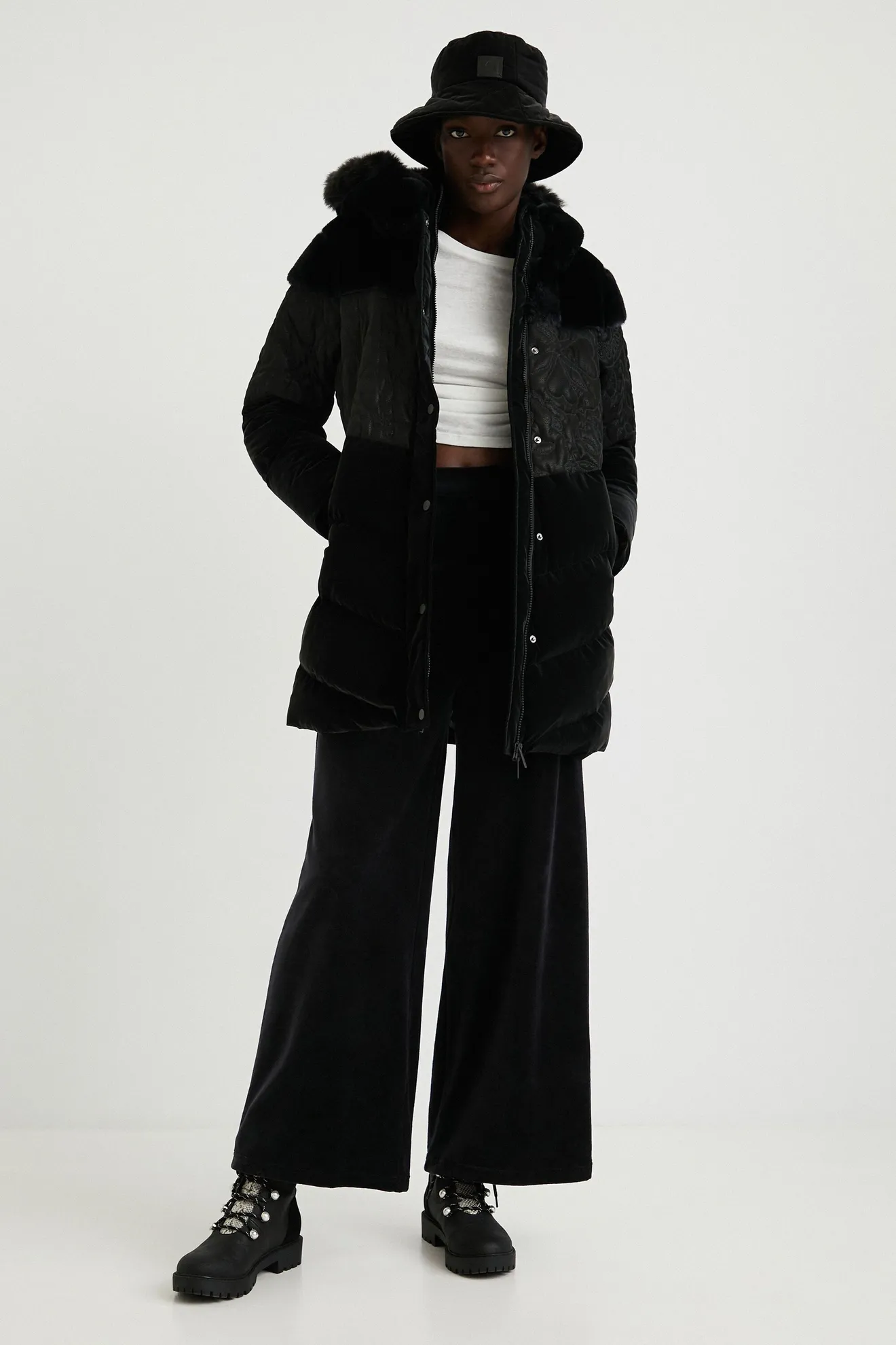 Chaqueta larga acolchada - Imagen 2