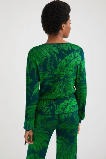 Jersey jacquard tropical - Imagen 3