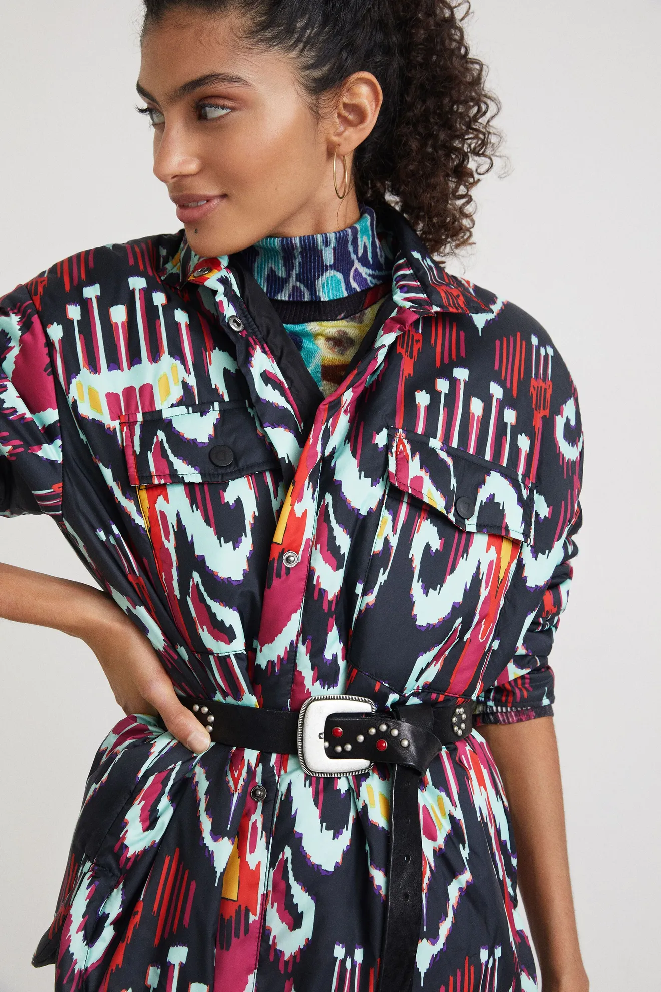 Sobrecamisa estampada - Imagen 5