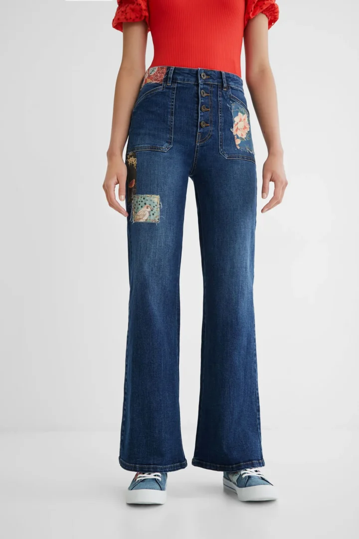 Vaquero wide patchwork