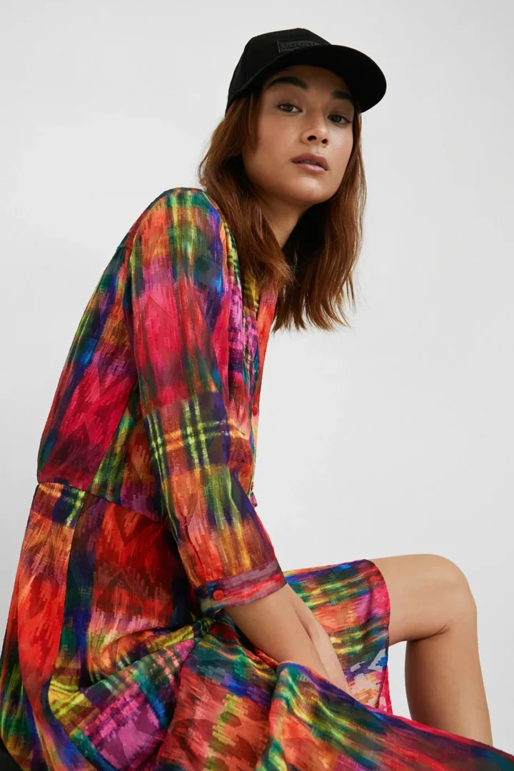 Vestido camisero midi