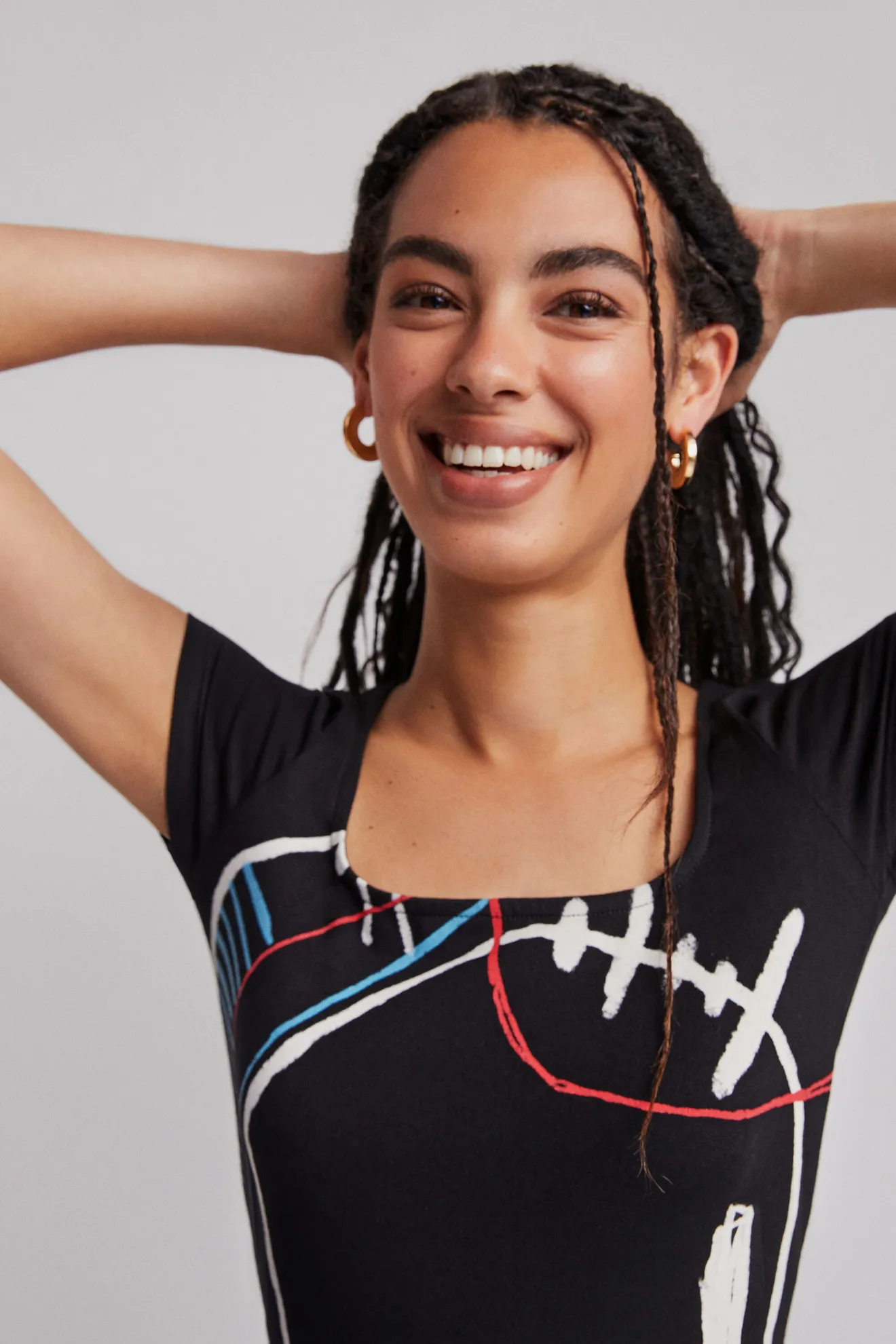 Vestido midi evasé - Imagen 6