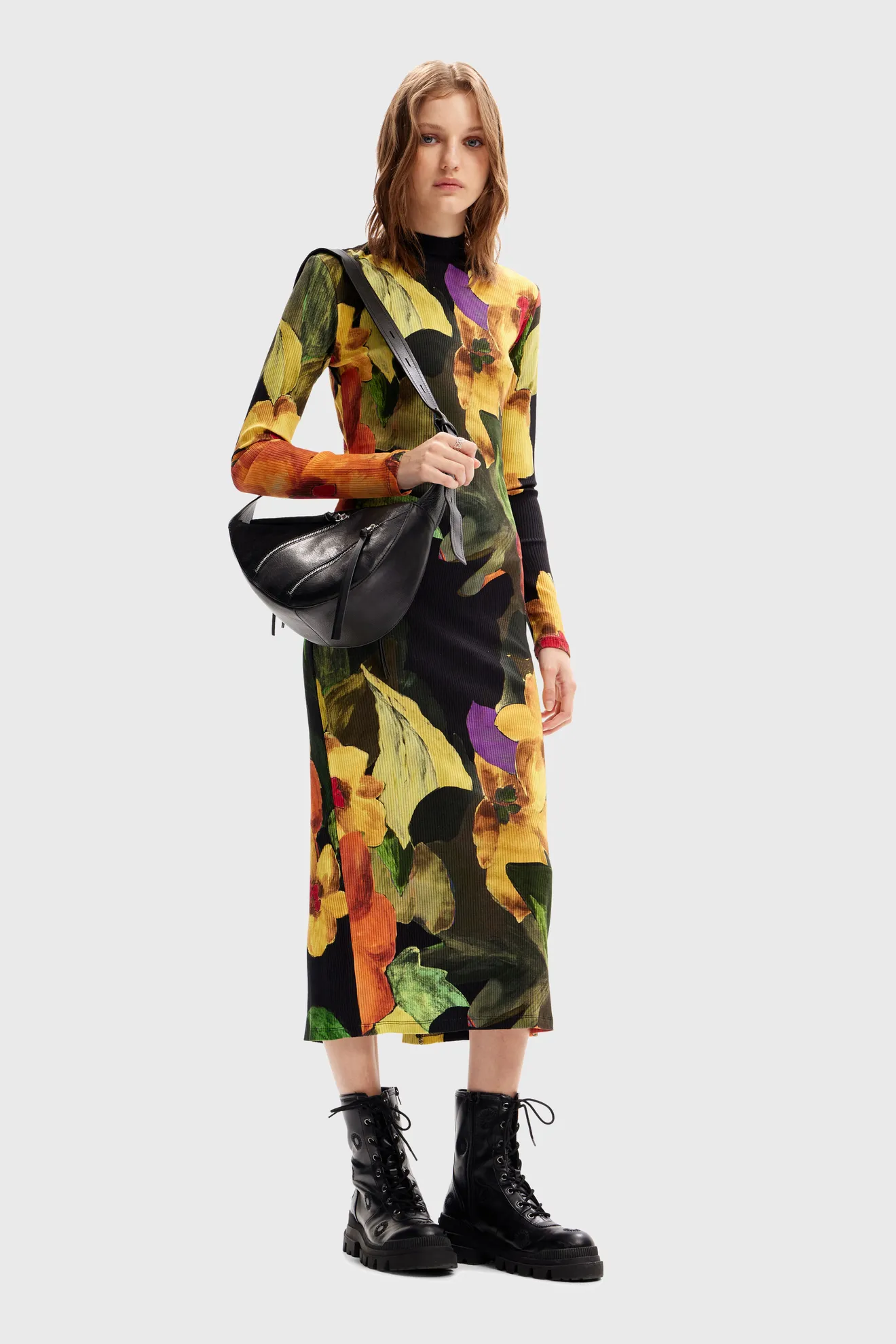 Bolso negro piel - Imagen 2