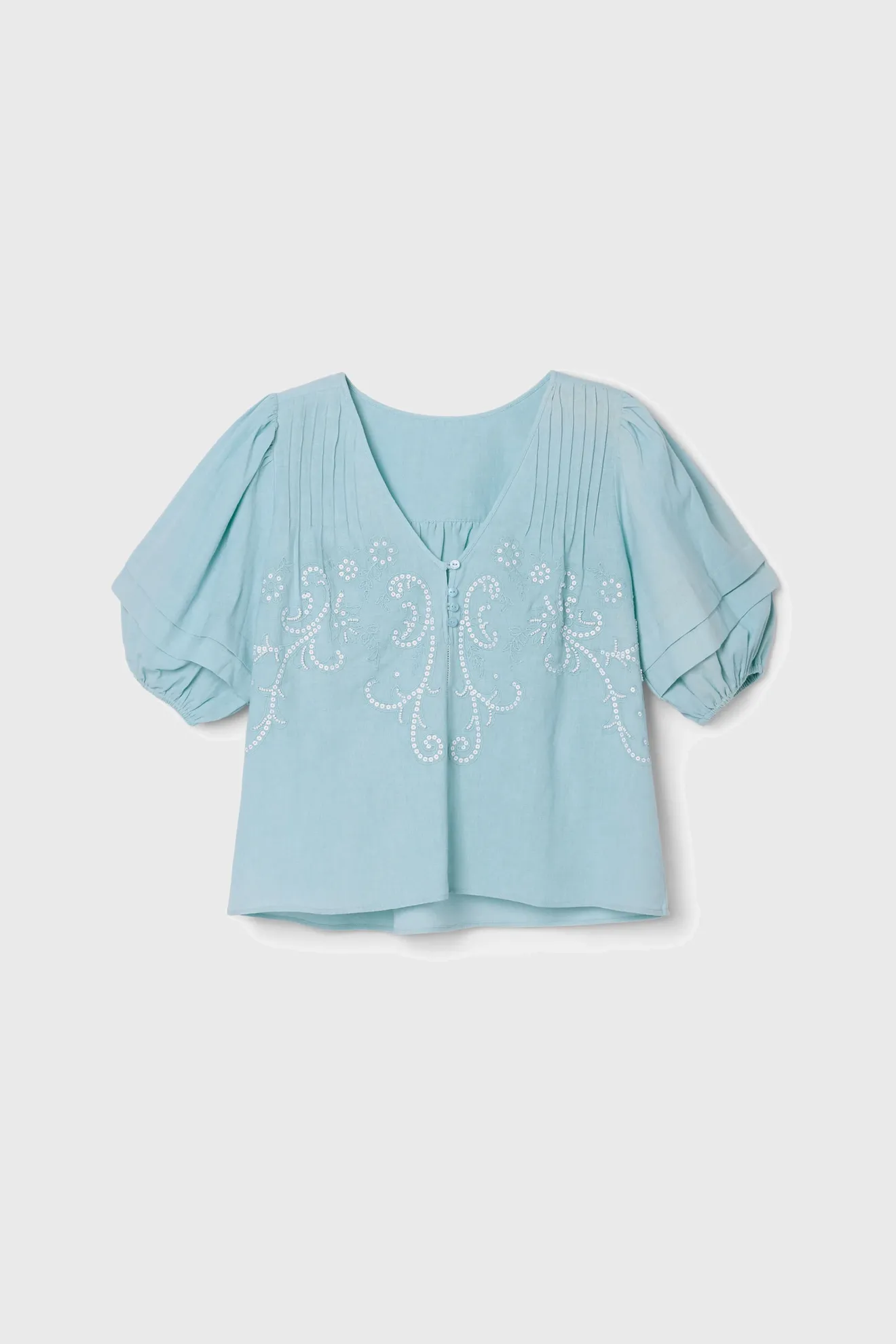 Camisa bordada boho - Imagen 6