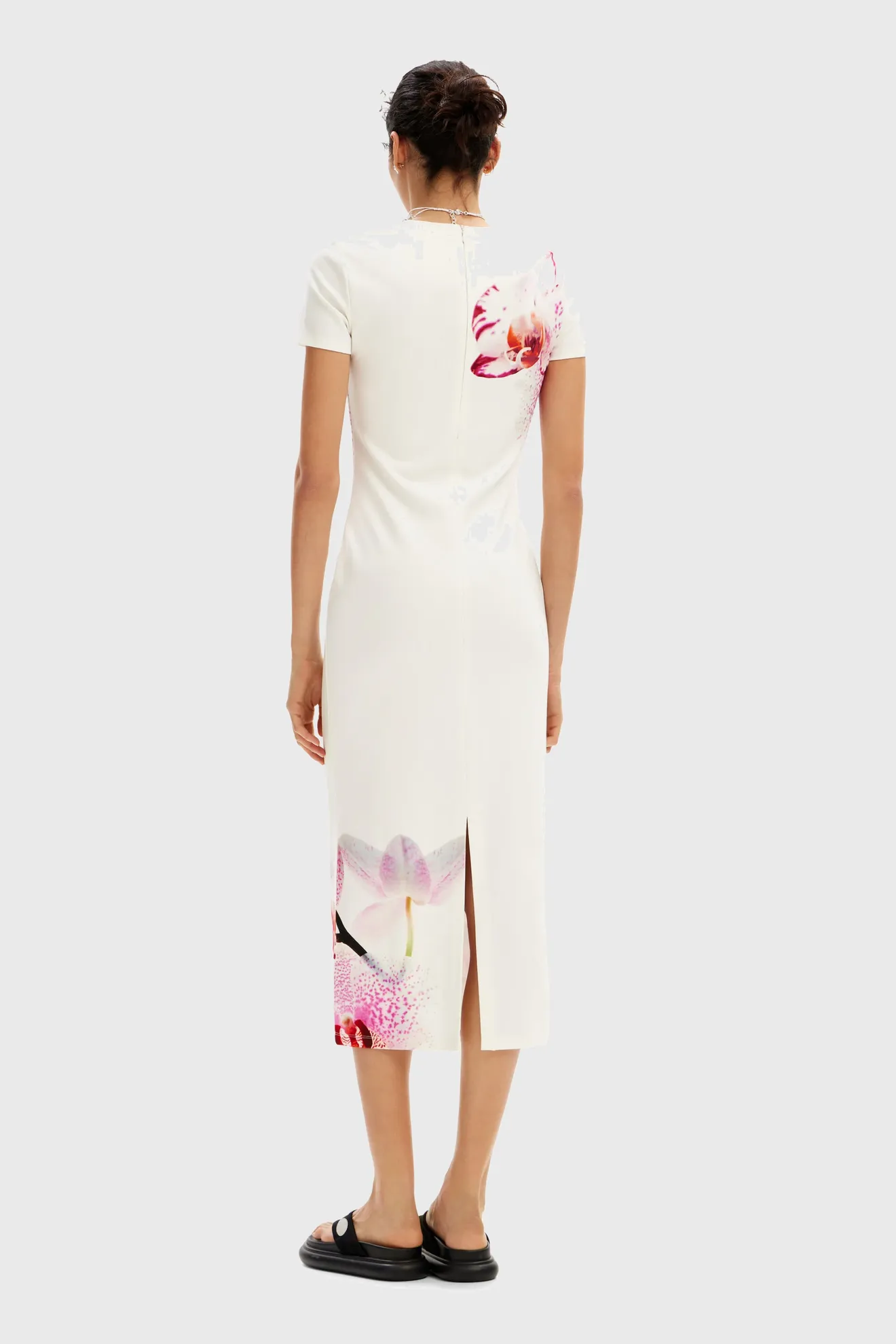 Vestido midi orquídeas - Imagen 3